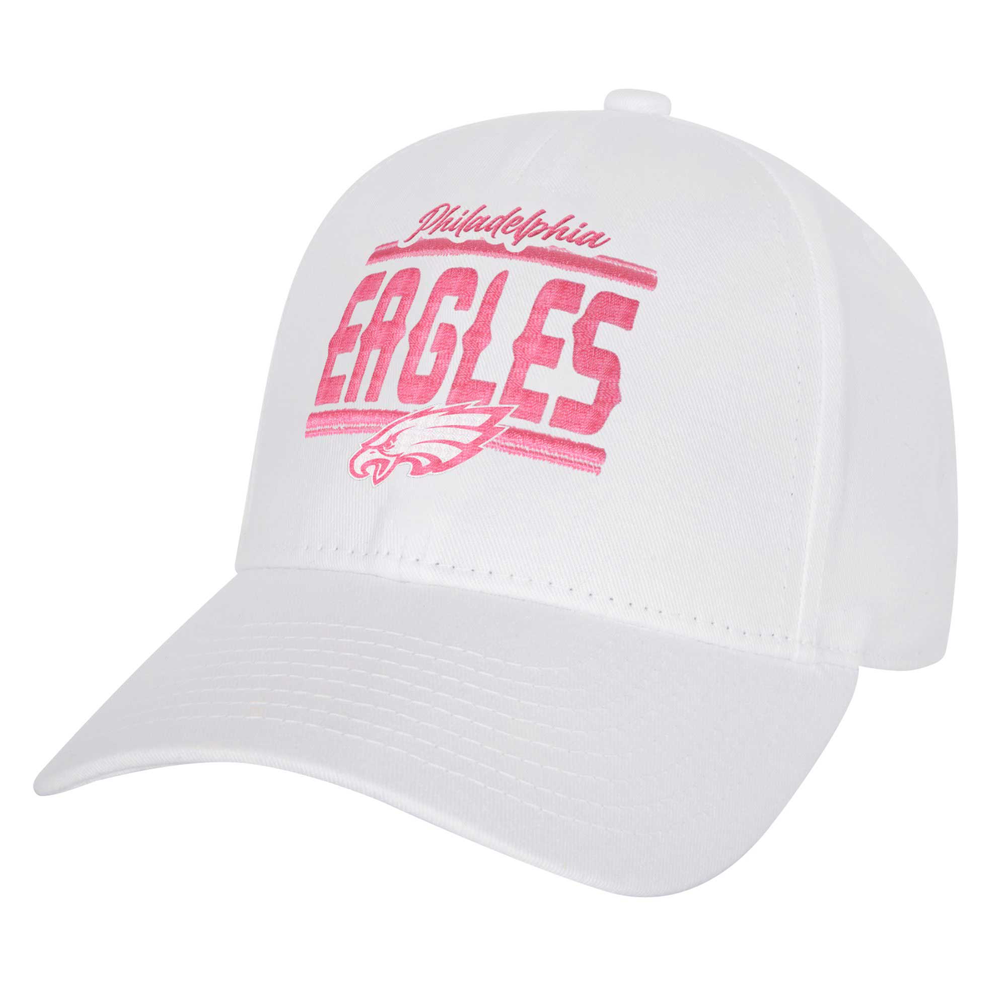 girls youth philadelphia eagles all white structured adjustable hat | NFL Jerseys & Hats Collection at Eagles Jerseys