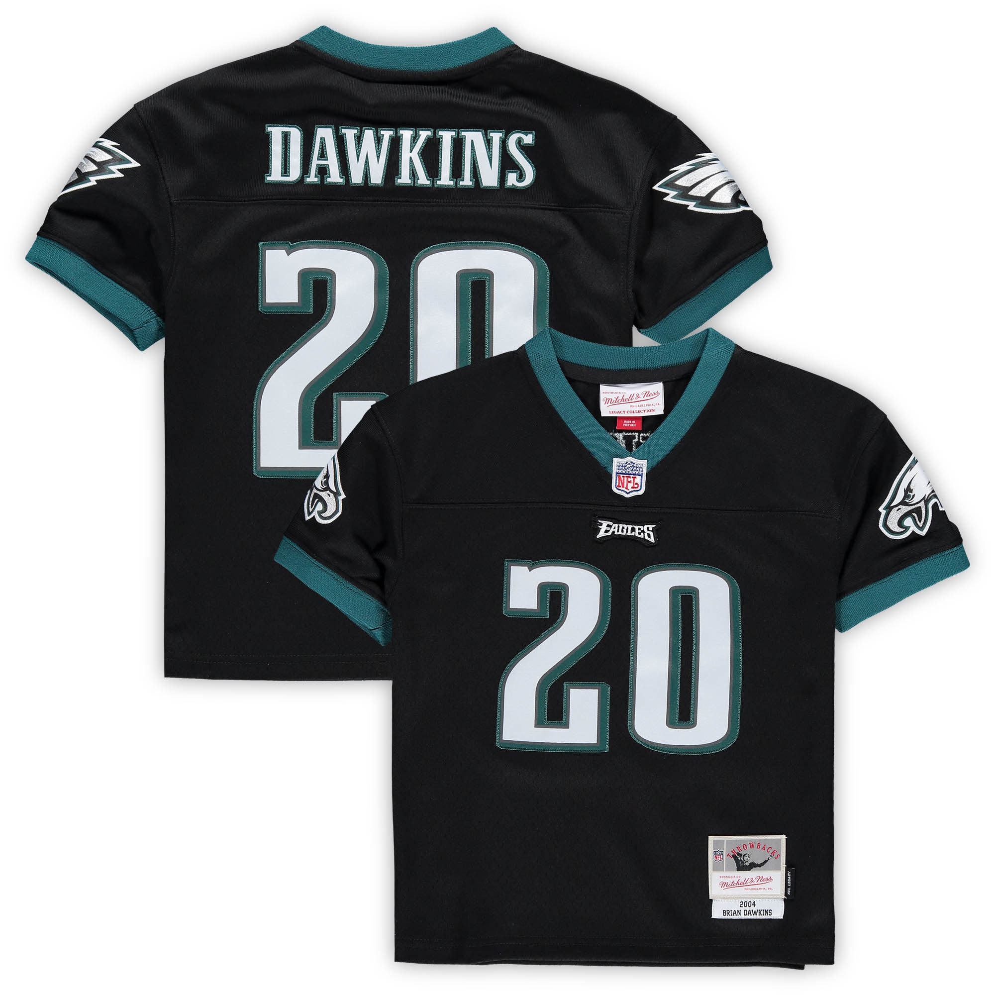 infant mitchell  ness brian dawkins black philadelphia eagles 2004 retired legacy jersey | NFL Jerseys & Hats Collection at Eagles Jerseys
