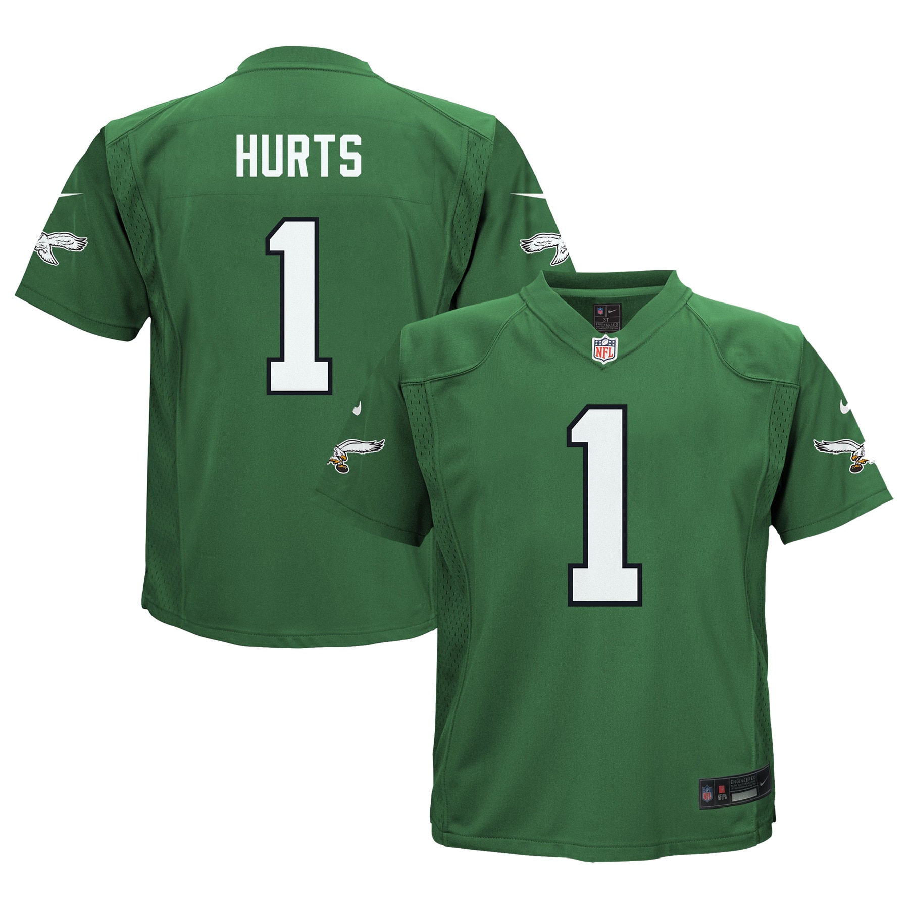 infant nike jalen hurts kelly green philadelphia eagles alternate game jersey | NFL Jerseys & Hats Collection at Eagles Jerseys