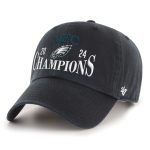 mens 47 black philadelphia eagles 2024 nfc champions cleanup adjustable hat | NFL Jerseys & Hats Collection at Eagles Jerseys