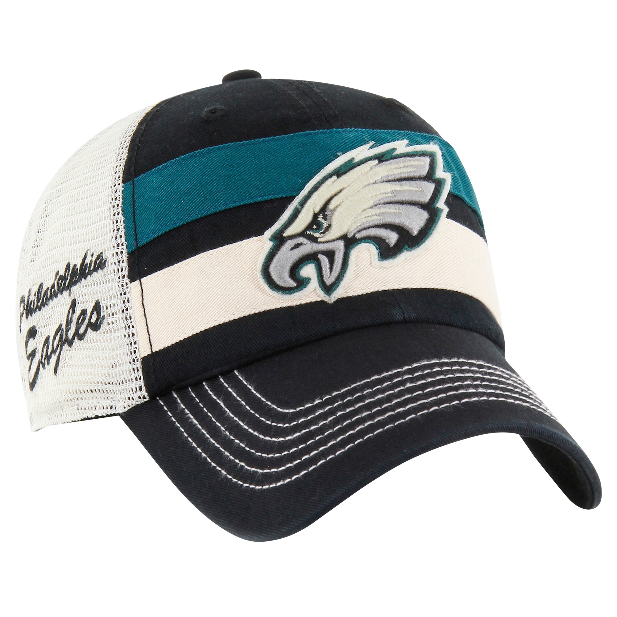 mens 47 black philadelphia eagles clubhouse boon clean-up trucker adjustable hat | NFL Jerseys & Hats Collection at Eagles Jerseys