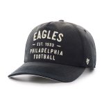 mens 47 black philadelphia eagles dusted laramie unstructured hitch adjustable hat | NFL Jerseys & Hats Collection at Eagles Jerseys