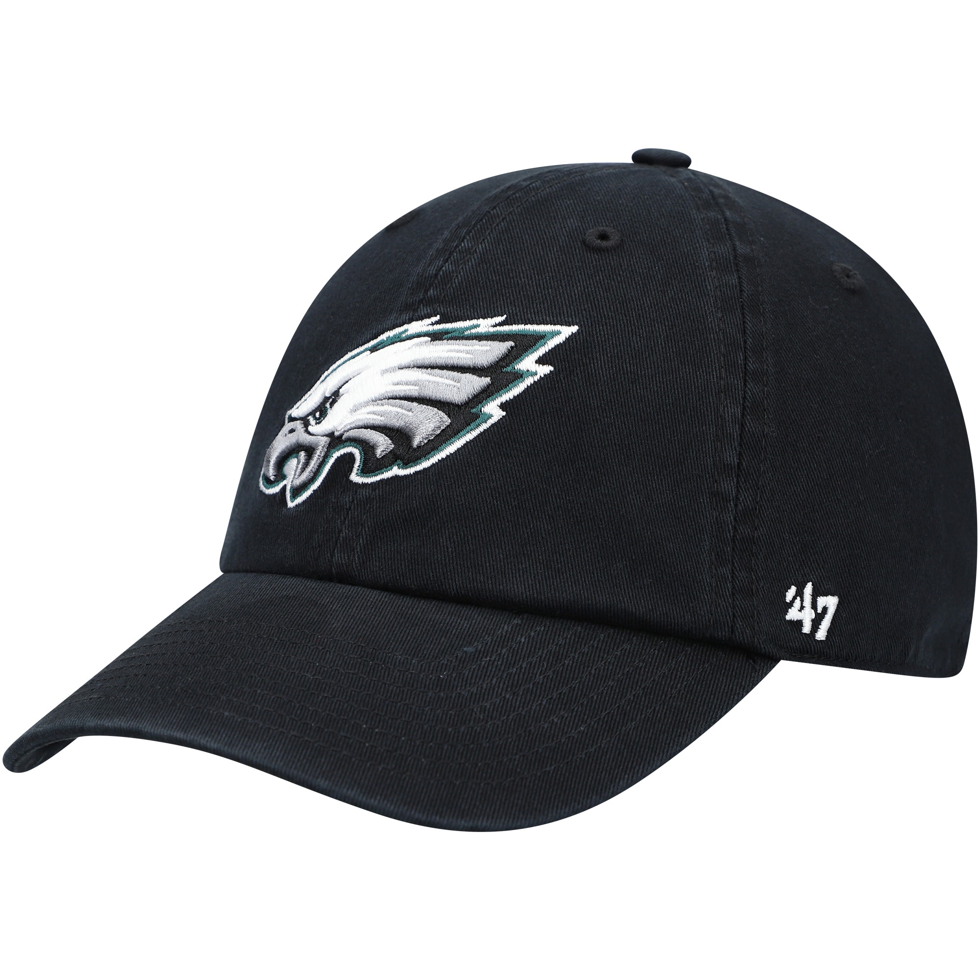 mens 47 black philadelphia eagles secondary clean up adjustable hat | NFL Jerseys & Hats Collection at Eagles Jerseys