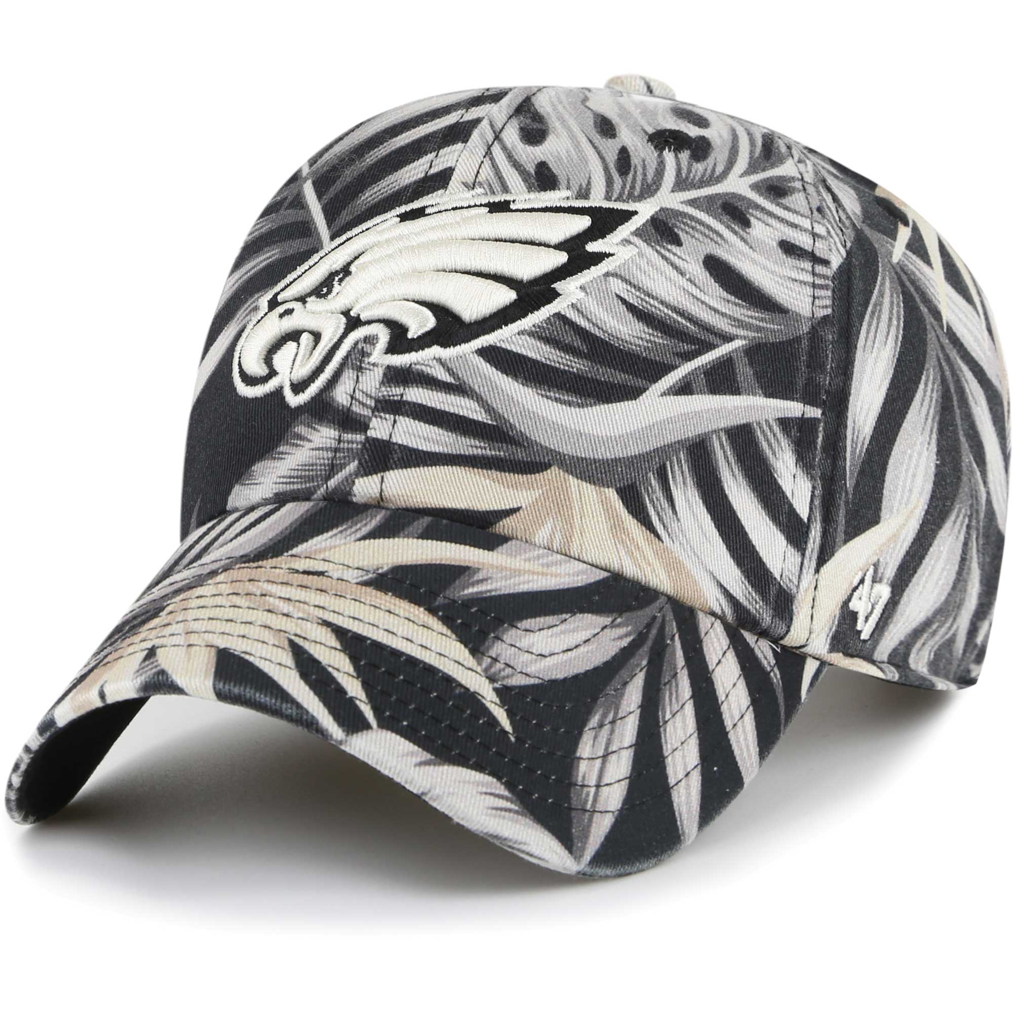 mens 47 black philadelphia eagles tropicalia clean up adjustable hat | NFL Jerseys & Hats Collection at Eagles Jerseys