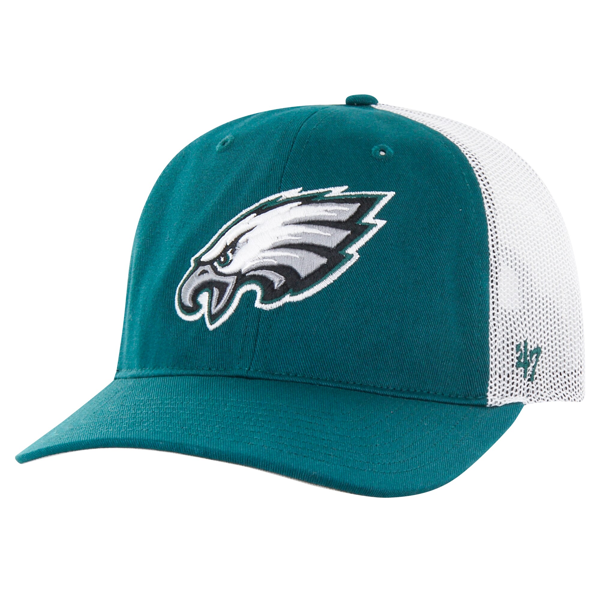 mens 47 greenwhite philadelphia eagles team unstructured trucker adjustable hat | NFL Jerseys & Hats Collection at Eagles Jerseys