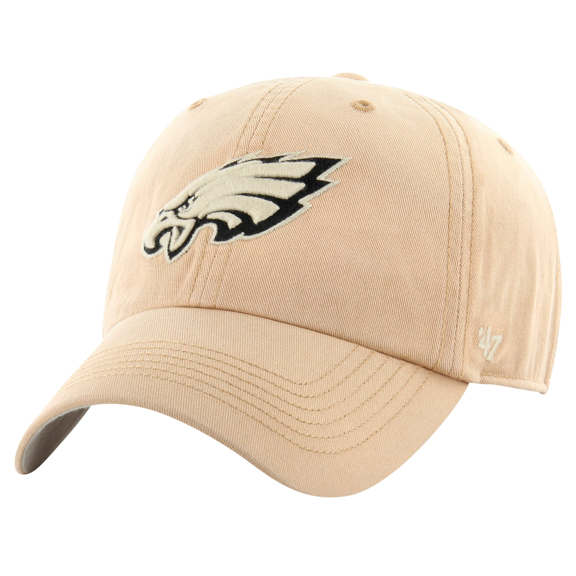 mens 47 khaki philadelphia eagles dusted relaxed franchise fitted hat | NFL Jerseys & Hats Collection at Eagles Jerseys