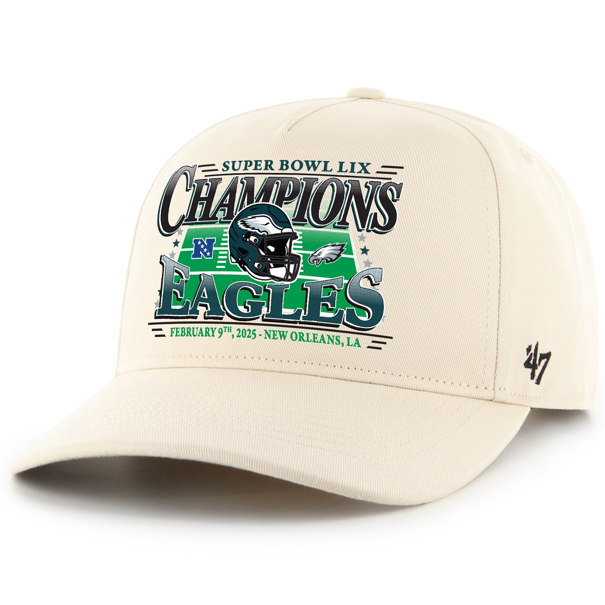 mens 47 natural philadelphia eagles super bowl lix champions hitch adjustable hat | NFL Jerseys & Hats Collection at Eagles Jerseys