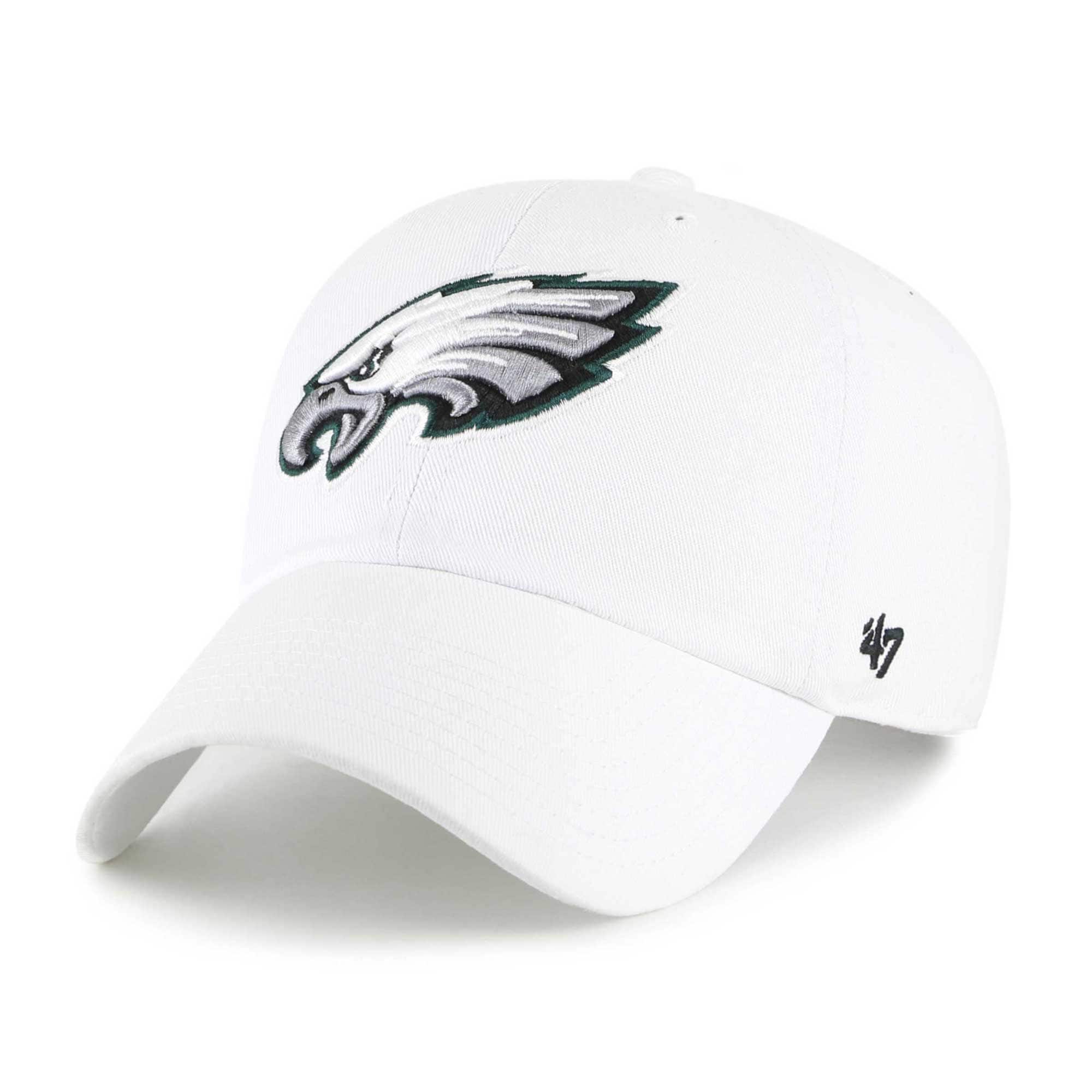 mens 47 white philadelphia eagles clean up adjustable hat | NFL Jerseys & Hats Collection at Eagles Jerseys