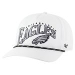 mens 47 white philadelphia eagles wave speckle hitch rope adjustable hat | NFL Jerseys & Hats Collection at Eagles Jerseys