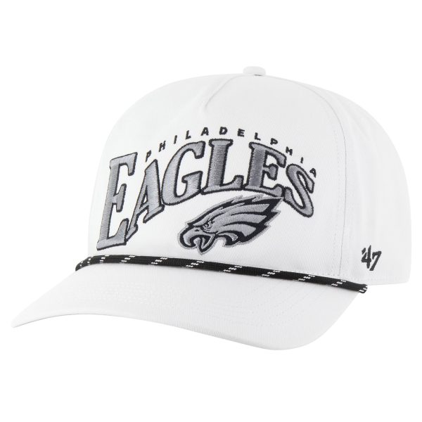 mens 47 white philadelphia eagles wave speckle hitch rope adjustable hat | NFL Jerseys & Hats Collection at Eagles Jerseys