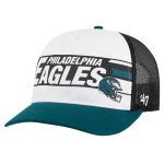 mens 47 whitemidnight green philadelphia eagles stack line hitch trucker adjustable hat | NFL Jerseys & Hats Collection at Eagles Jerseys