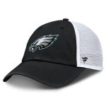 mens fanatics blackwhite philadelphia eagles trucker adjustable hat | NFL Jerseys & Hats Collection at Eagles Jerseys