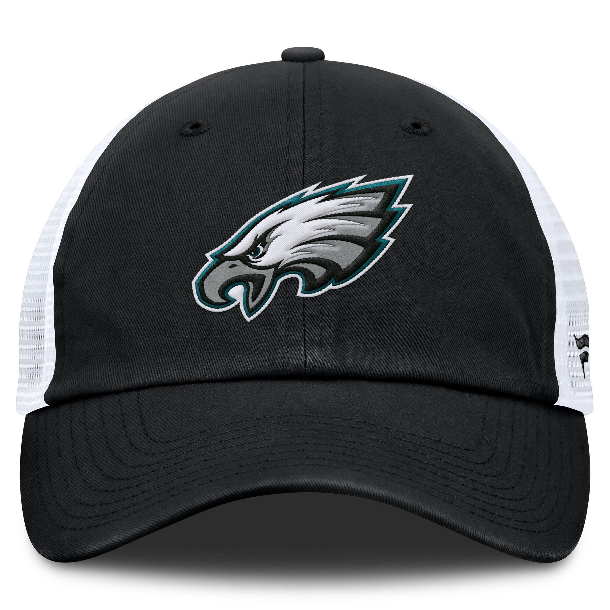 mens fanatics blackwhite philadelphia eagles trucker adjustable hat | NFL Jerseys & Hats Collection at Eagles Jerseys