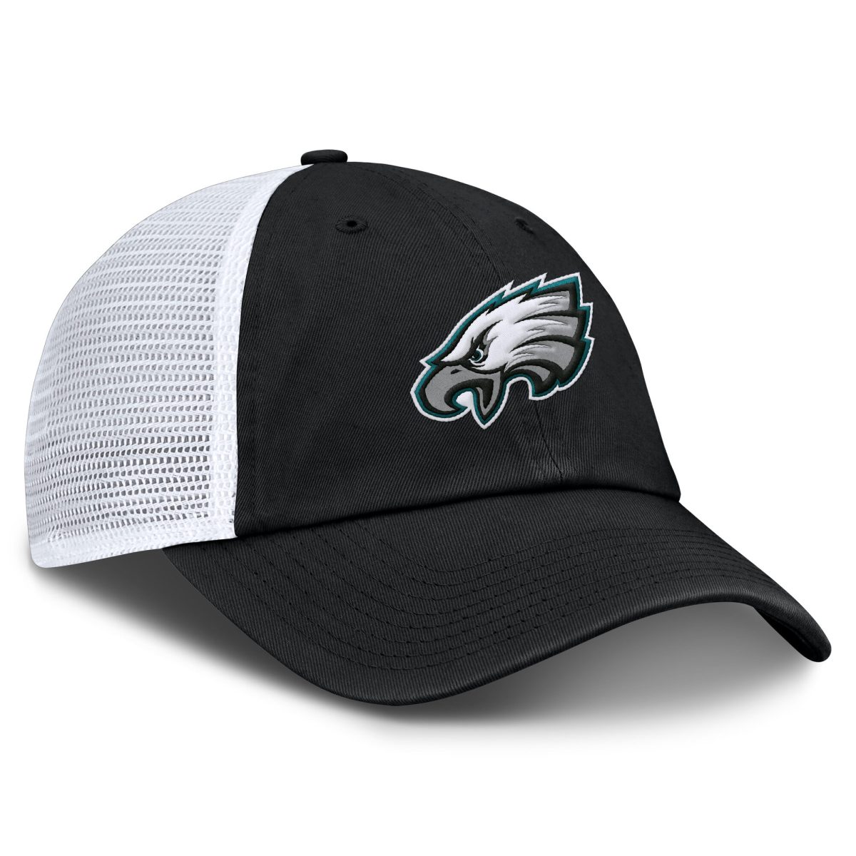 mens fanatics blackwhite philadelphia eagles trucker adjustable hat | NFL Jerseys & Hats Collection at Eagles Jerseys