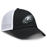 mens fanatics blackwhite philadelphia eagles trucker adjustable hat | NFL Jerseys & Hats Collection at Eagles Jerseys
