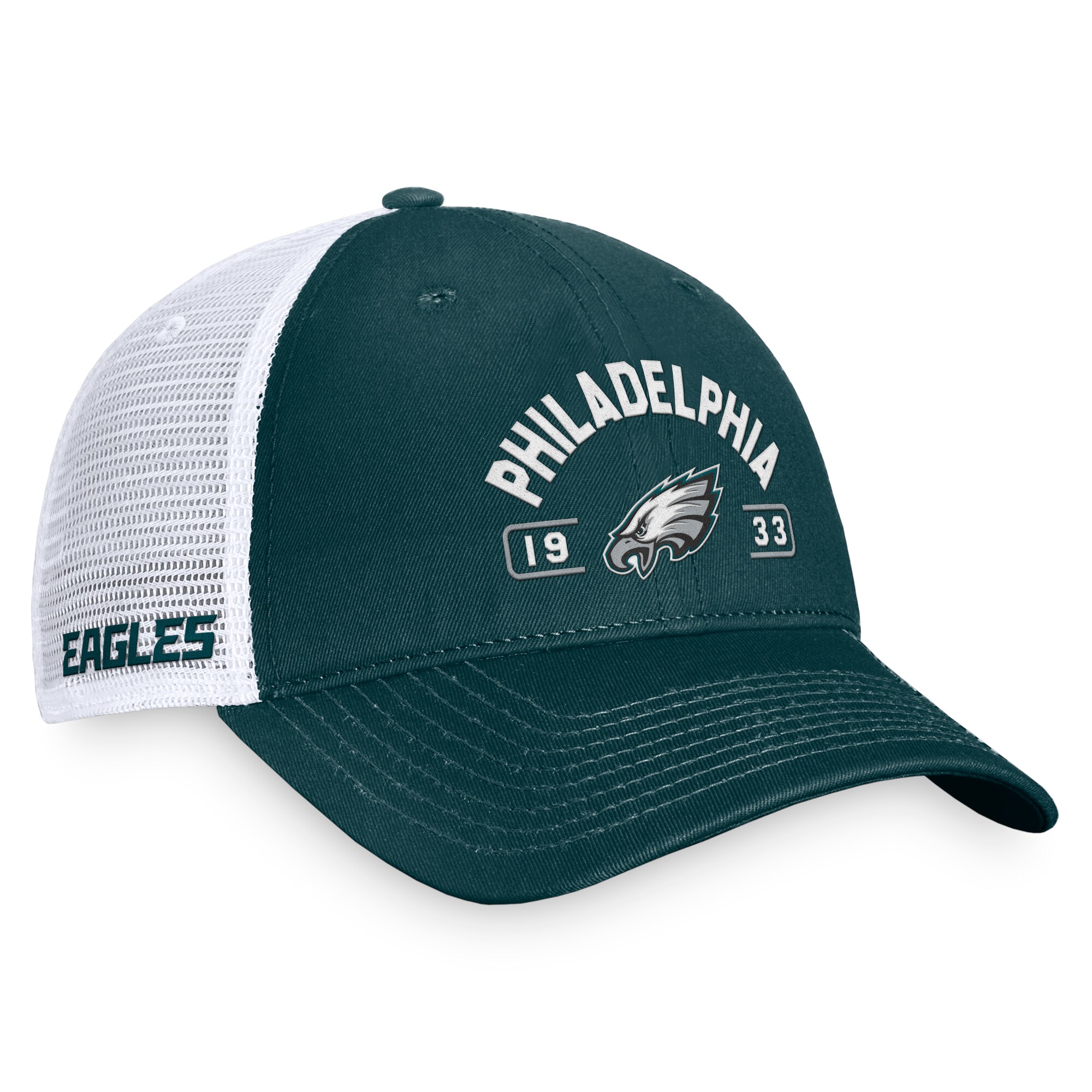mens fanatics greenwhite philadelphia eagles free kick unstructured trucker adjustable hat | NFL Jerseys & Hats Collection at Eagles Jerseys