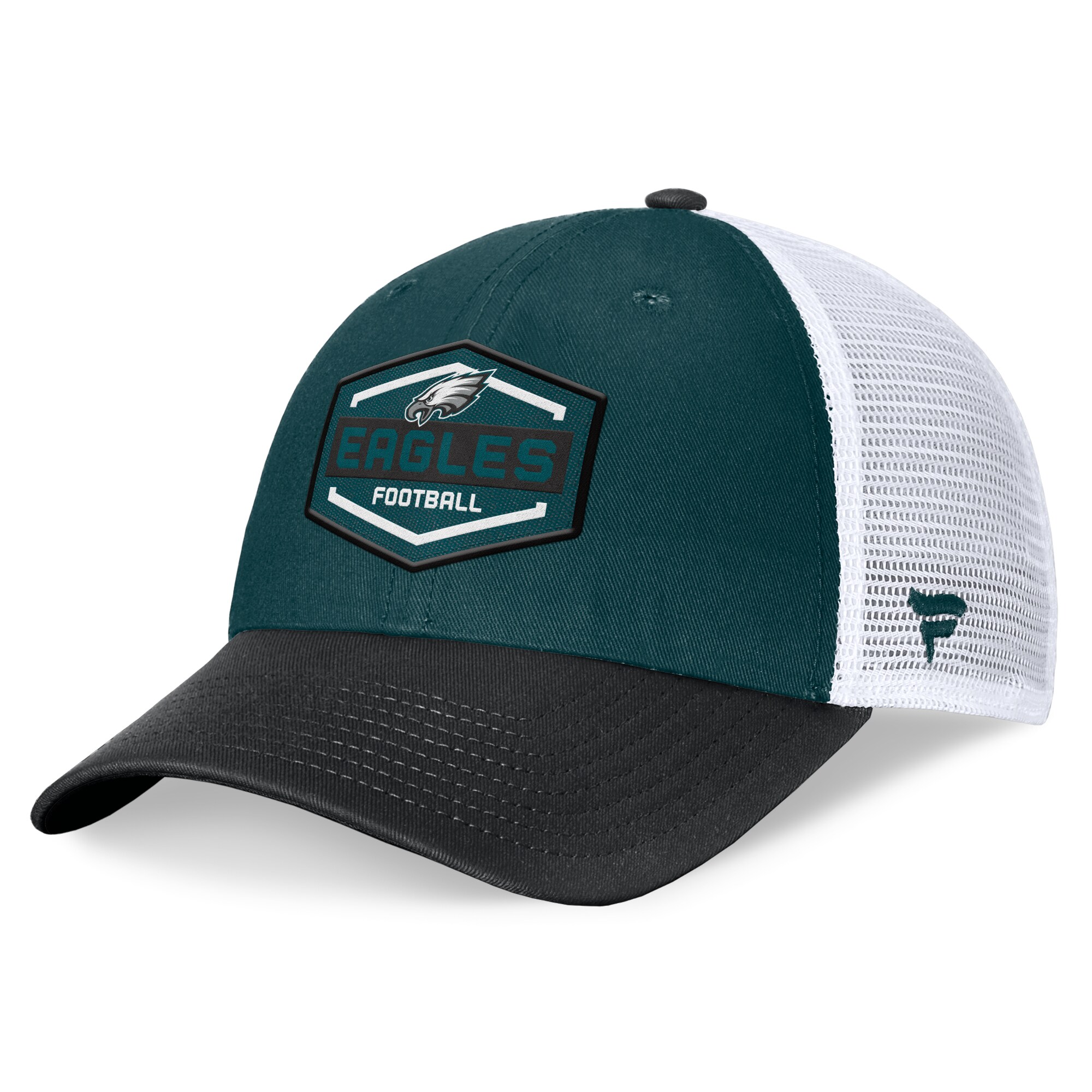 mens fanatics midnight greenblack philadelphia eagles bench trucker adjustable hat | NFL Jerseys & Hats Collection at Eagles Jerseys