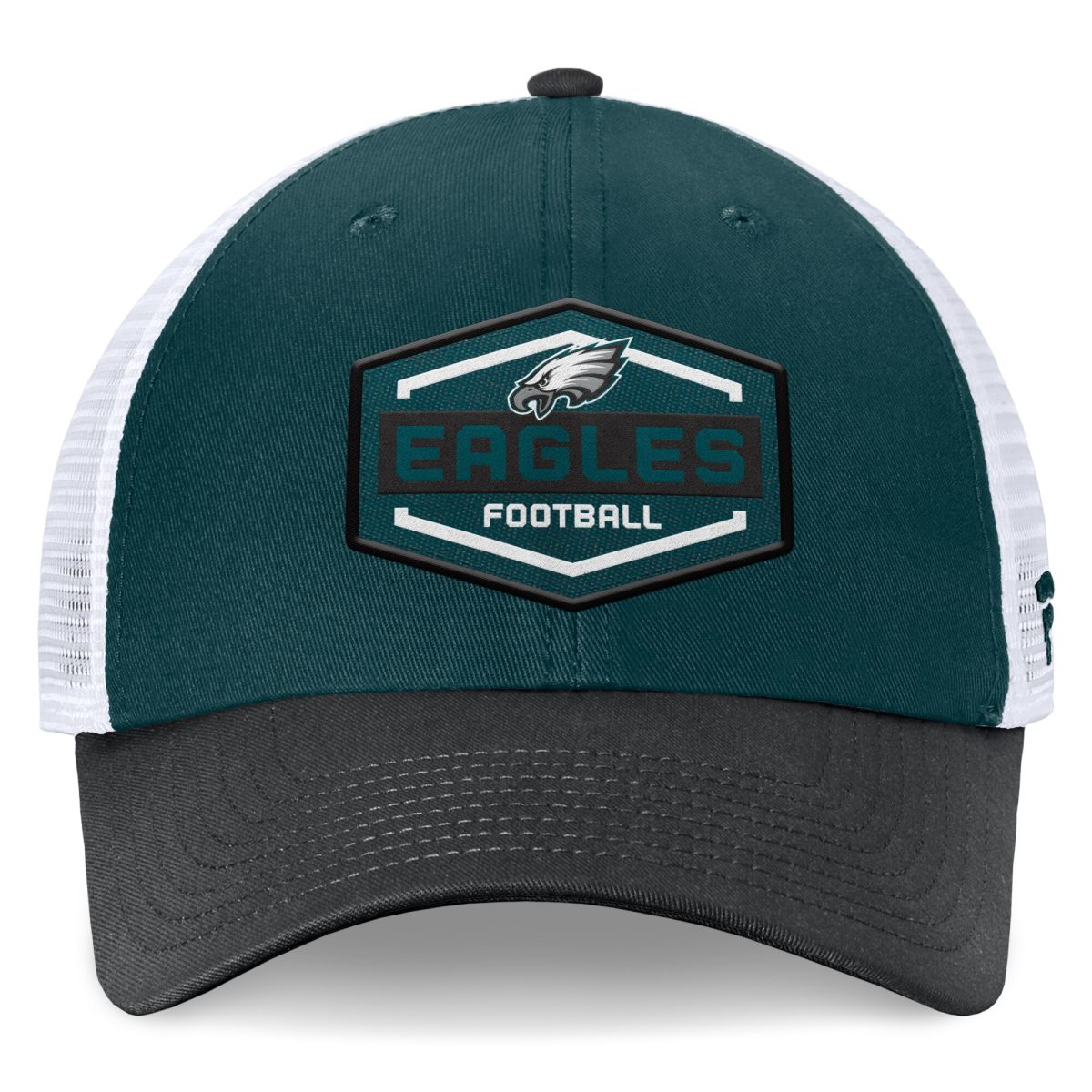 mens fanatics midnight greenblack philadelphia eagles bench trucker adjustable hat | NFL Jerseys & Hats Collection at Eagles Jerseys