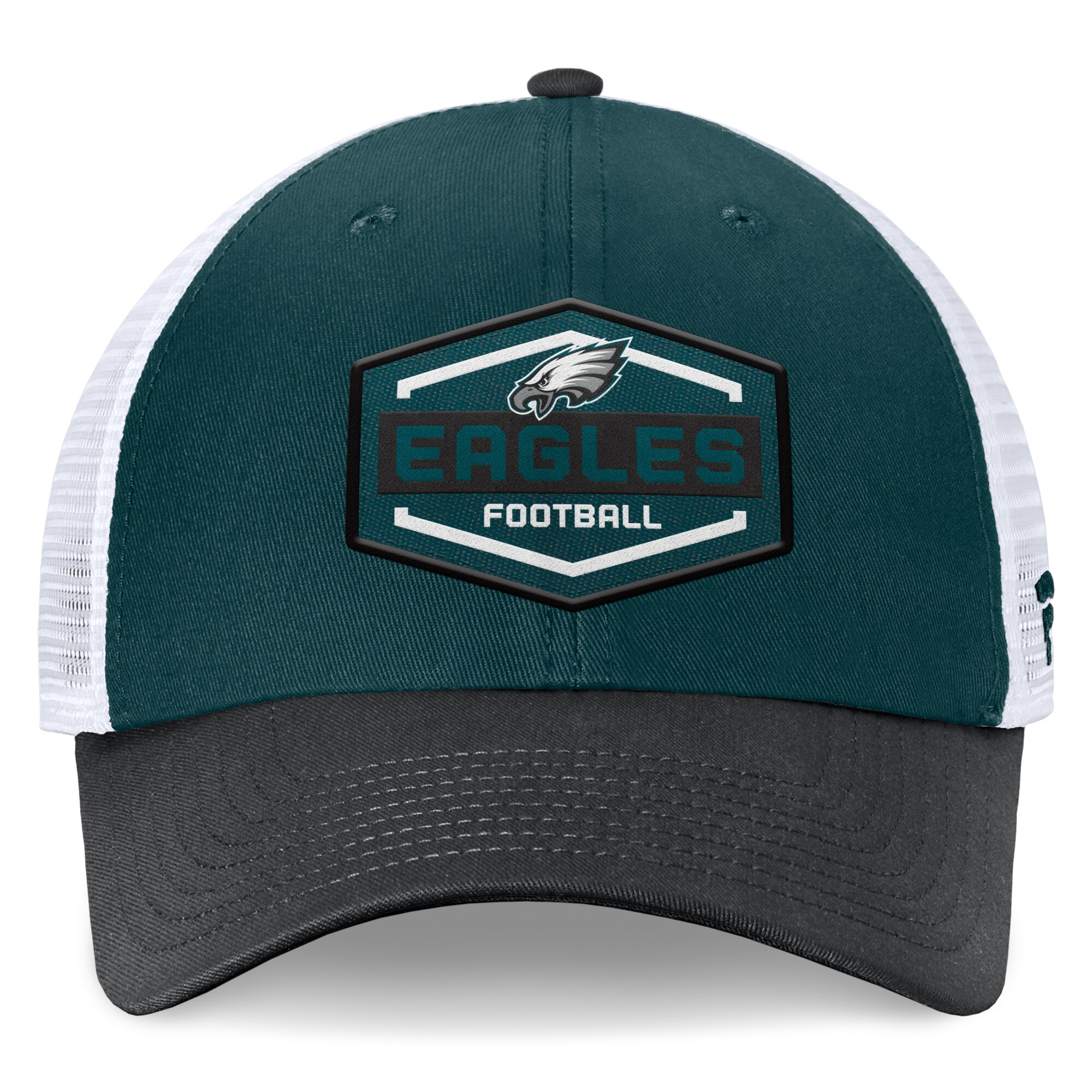 mens fanatics midnight greenblack philadelphia eagles bench trucker adjustable hat | NFL Jerseys & Hats Collection at Eagles Jerseys