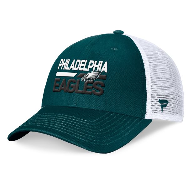 mens fanatics midnight greenwhite philadelphia eagles upper trucker adjustable hat | NFL Jerseys & Hats Collection at Eagles Jerseys