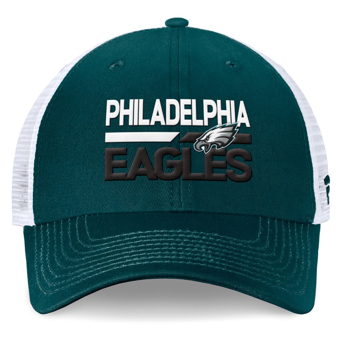 mens fanatics midnight greenwhite philadelphia eagles upper trucker adjustable hat | NFL Jerseys & Hats Collection at Eagles Jerseys