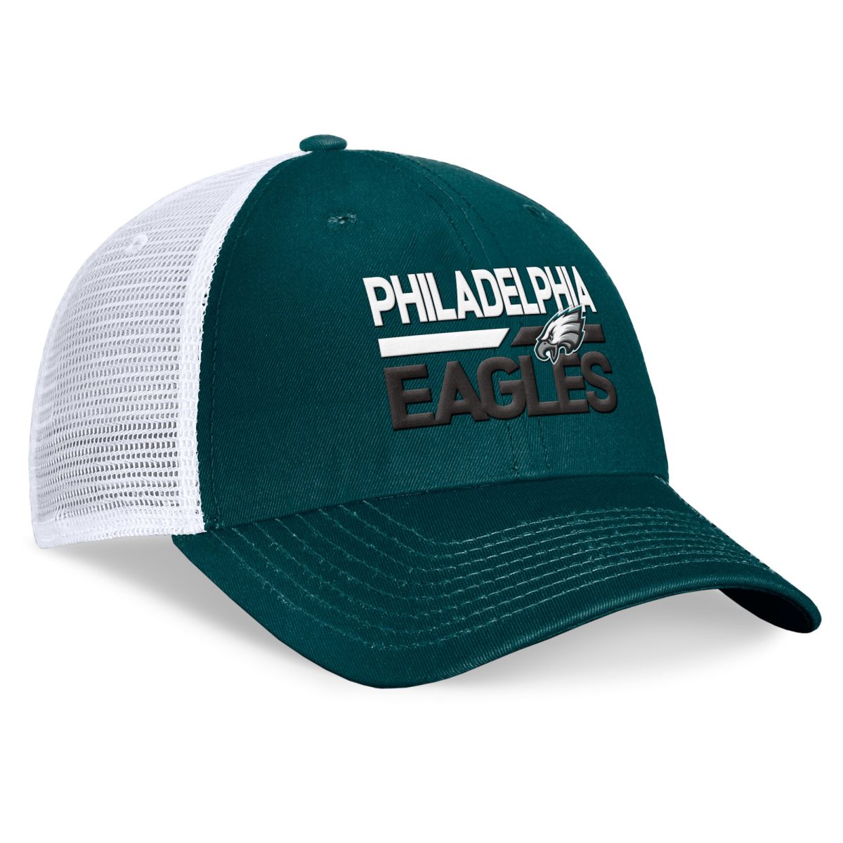 mens fanatics midnight greenwhite philadelphia eagles upper trucker adjustable hat | NFL Jerseys & Hats Collection at Eagles Jerseys