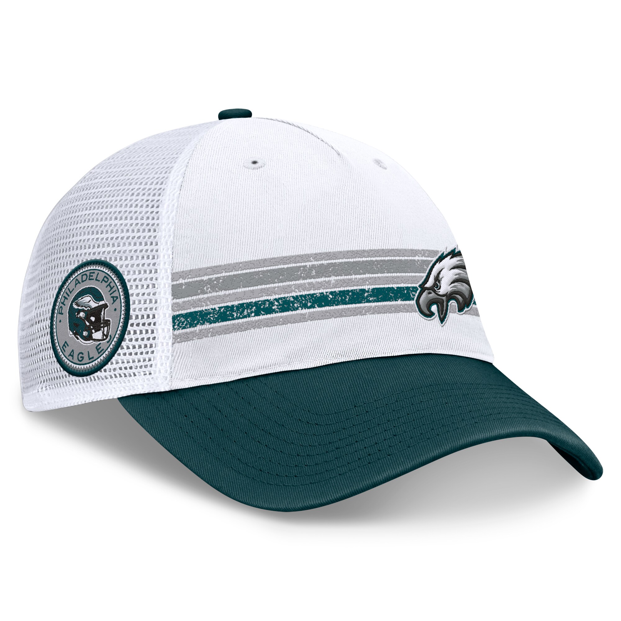 mens fanatics whitemidnight green philadelphia eagles flawless stripe adjustable hat | NFL Jerseys & Hats Collection at Eagles Jerseys