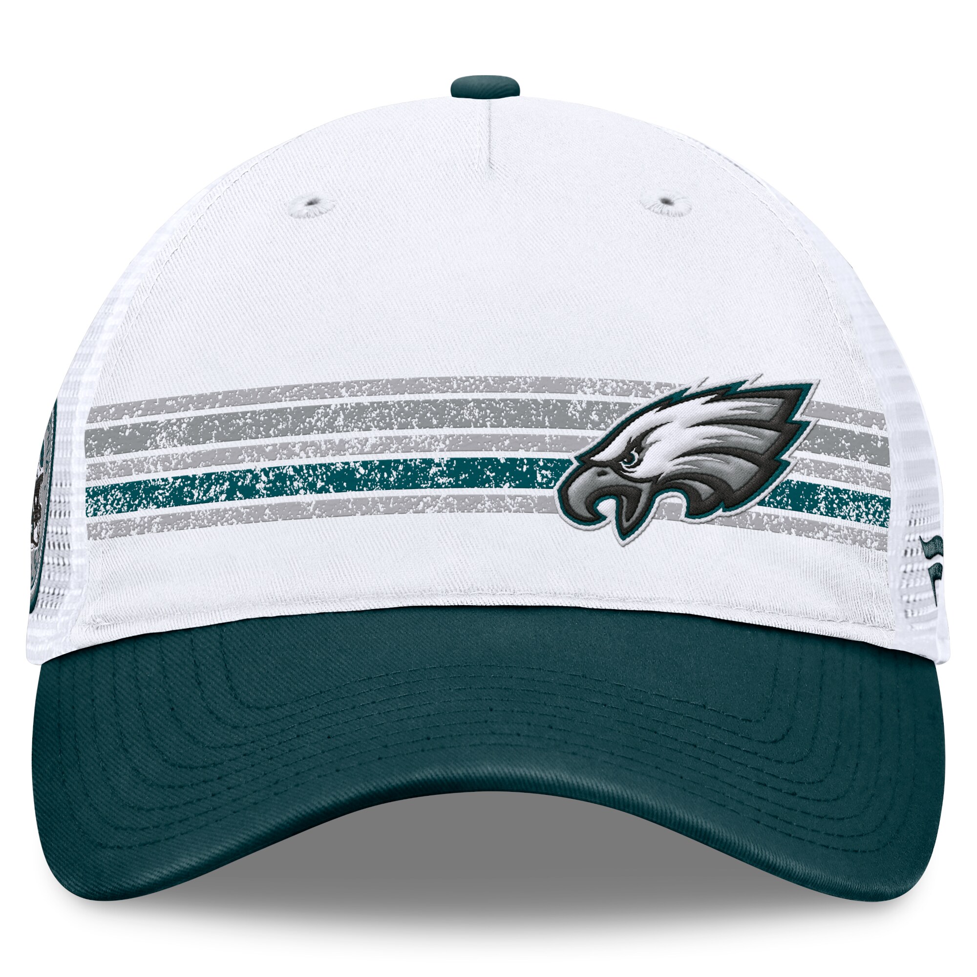 mens fanatics whitemidnight green philadelphia eagles flawless stripe adjustable hat | NFL Jerseys & Hats Collection at Eagles Jerseys