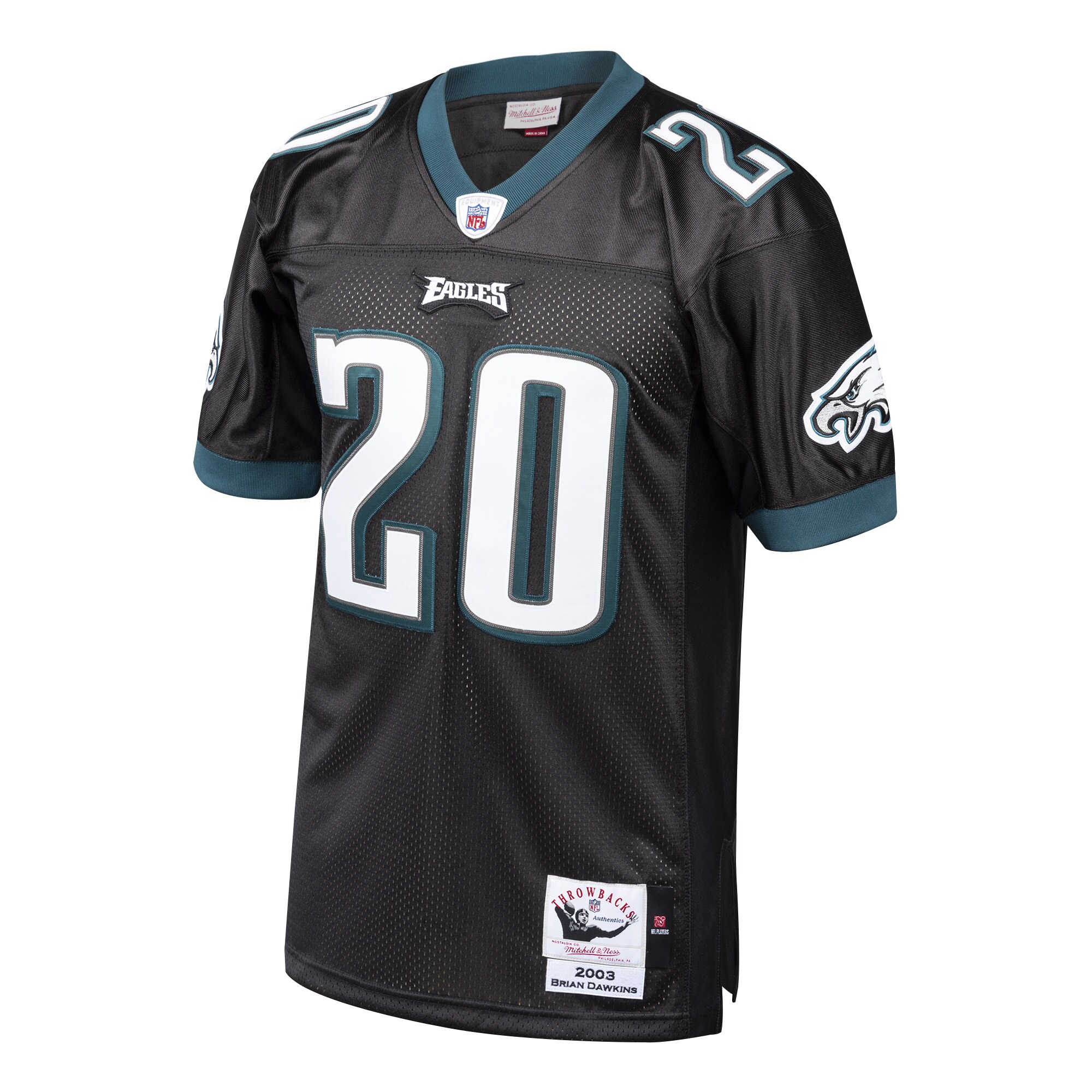 mens mitchell  ness brian dawkins black philadelphia eagles 2003 authentic throwback retired player jersey | NFL Jerseys & Hats Collection at Eagles Jerseys