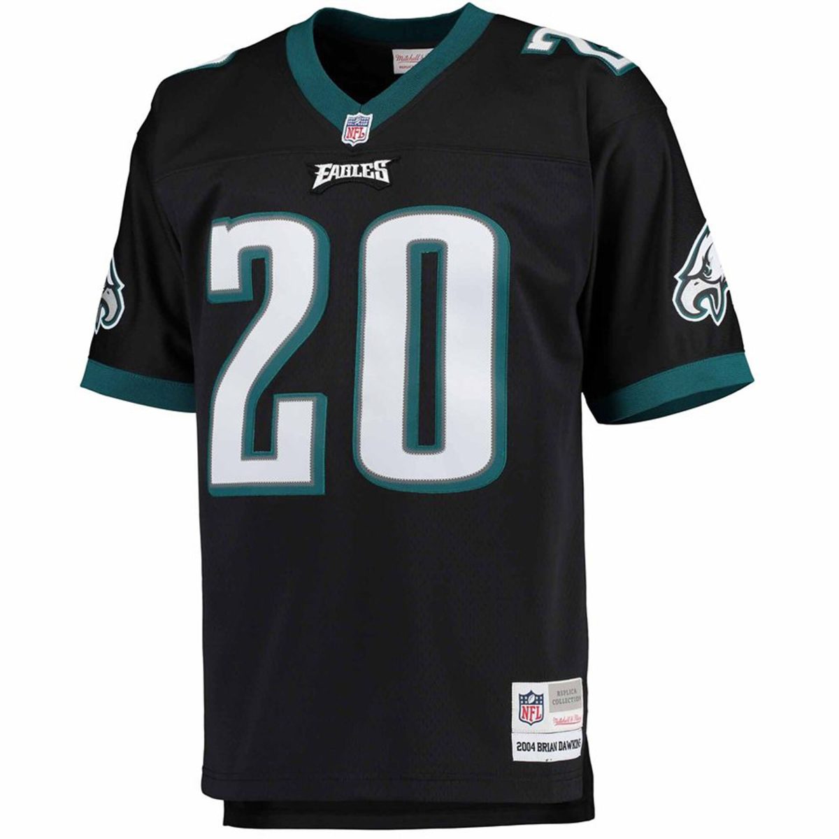 mens mitchell  ness brian dawkins black philadelphia eagles big  tall 2004 retired player replica jersey | NFL Jerseys & Hats Collection at Eagles Jerseys
