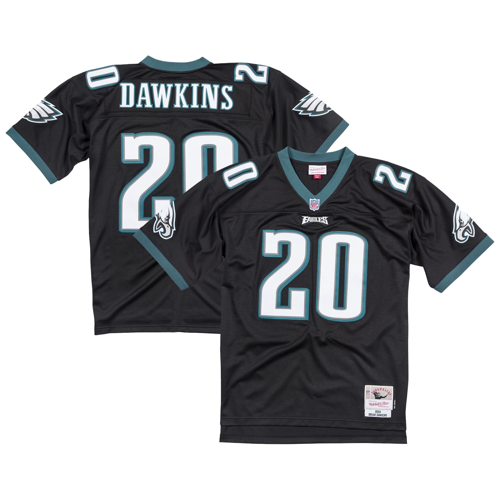 mens mitchell  ness brian dawkins black philadelphia eagles legacy replica jersey | NFL Jerseys & Hats Collection at Eagles Jerseys