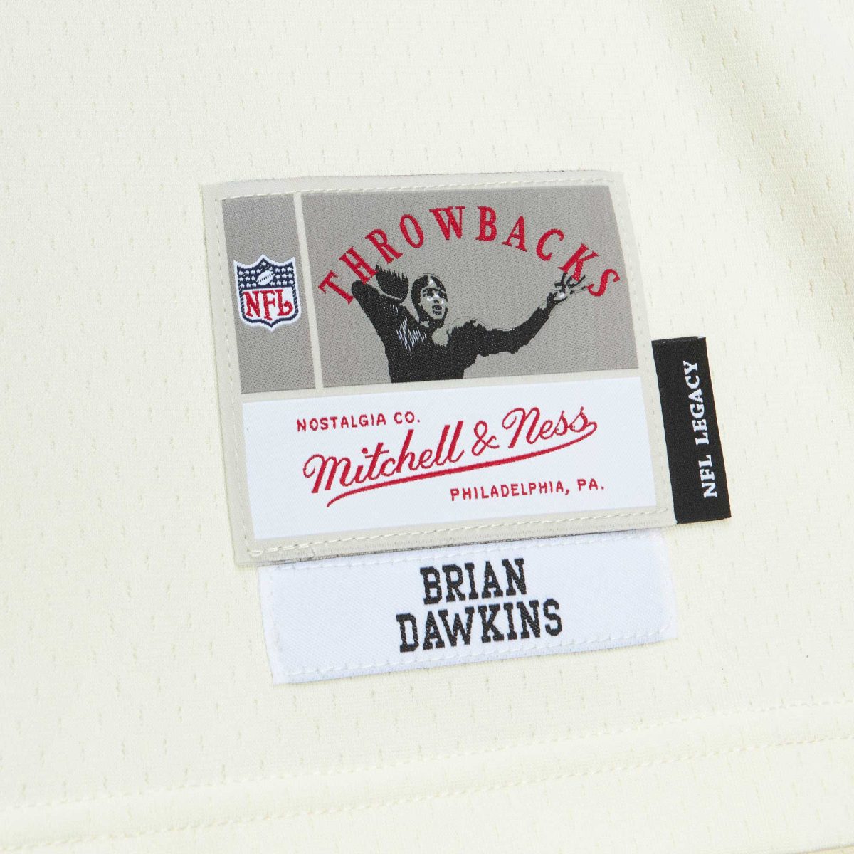 mens mitchell  ness brian dawkins cream philadelphia eagles chainstitch legacy jersey | NFL Jerseys & Hats Collection at Eagles Jerseys