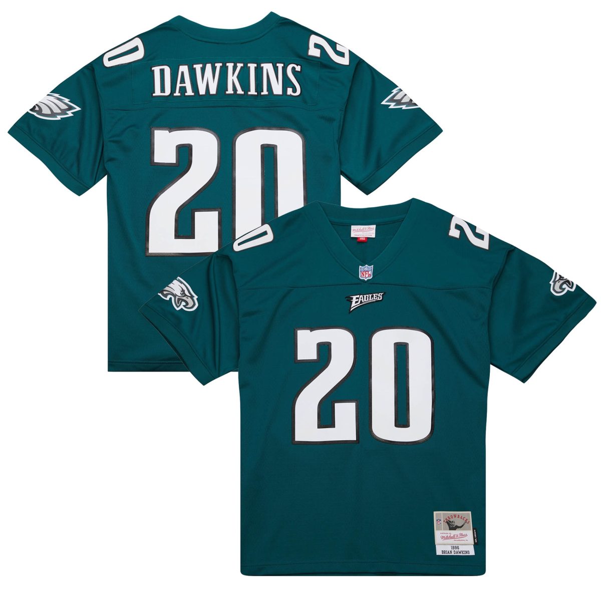 mens mitchell  ness brian dawkins green philadelphia eagles legacy replica jersey | NFL Jerseys & Hats Collection at Eagles Jerseys