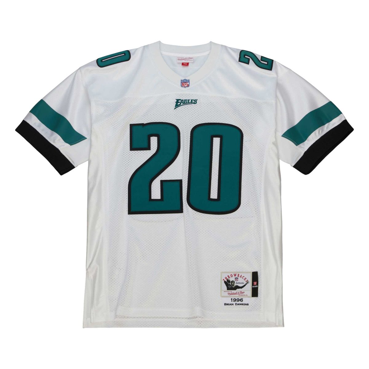 mens mitchell  ness brian dawkins white philadelphia eagles 1996 authentic throwback retired player jersey | NFL Jerseys & Hats Collection at Eagles Jerseys