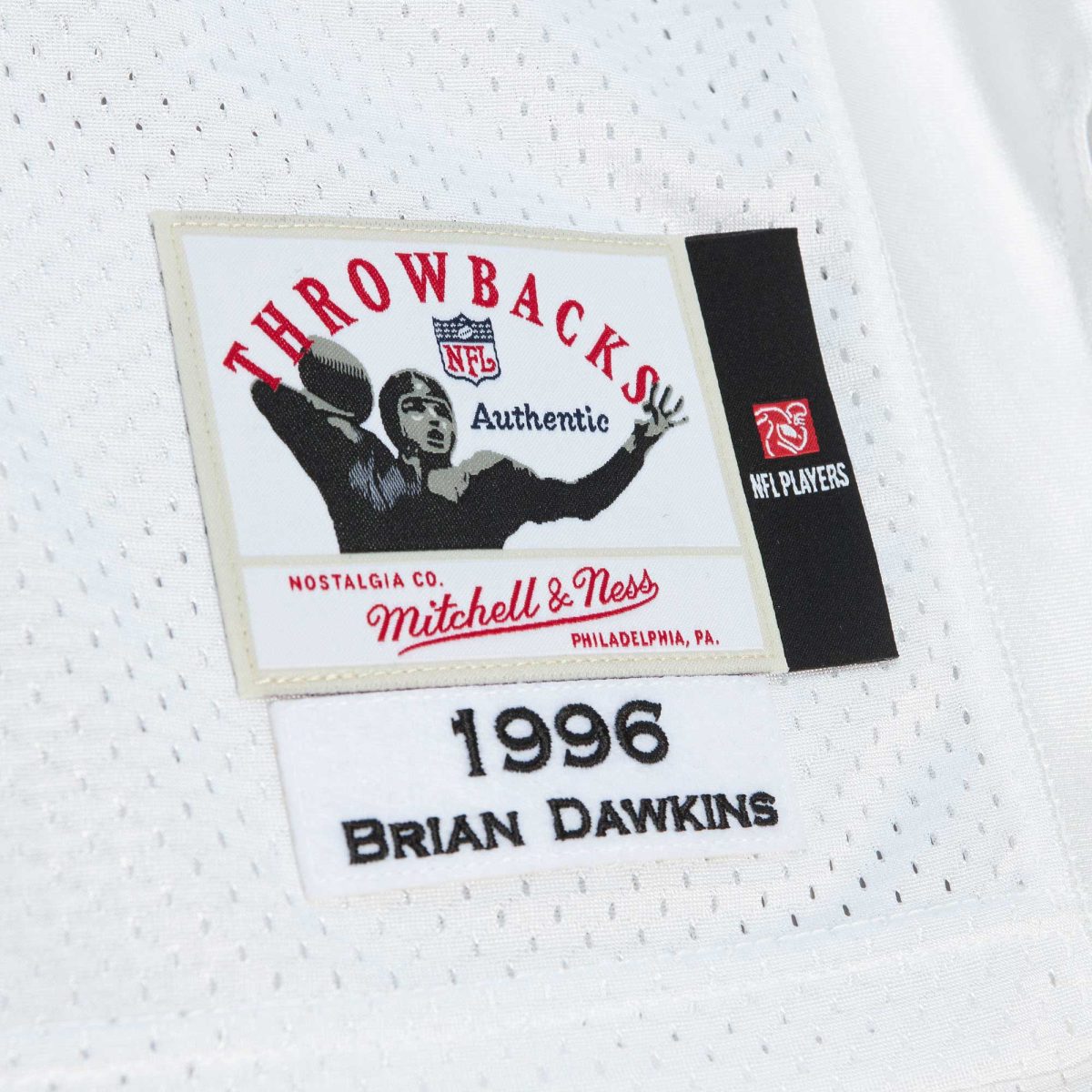 mens mitchell  ness brian dawkins white philadelphia eagles 1996 authentic throwback retired player jersey | NFL Jerseys & Hats Collection at Eagles Jerseys
