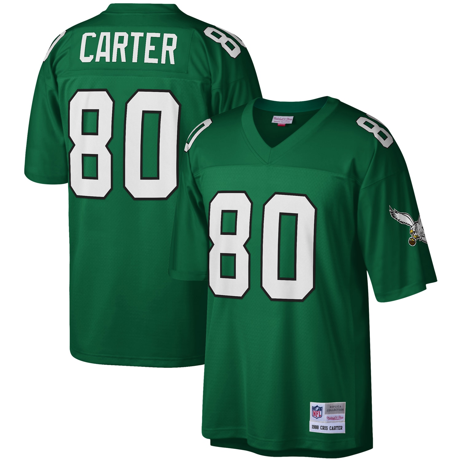 mens mitchell  ness cris carter kelly green philadelphia eagles legacy replica jersey | NFL Jerseys & Hats Collection at Eagles Jerseys