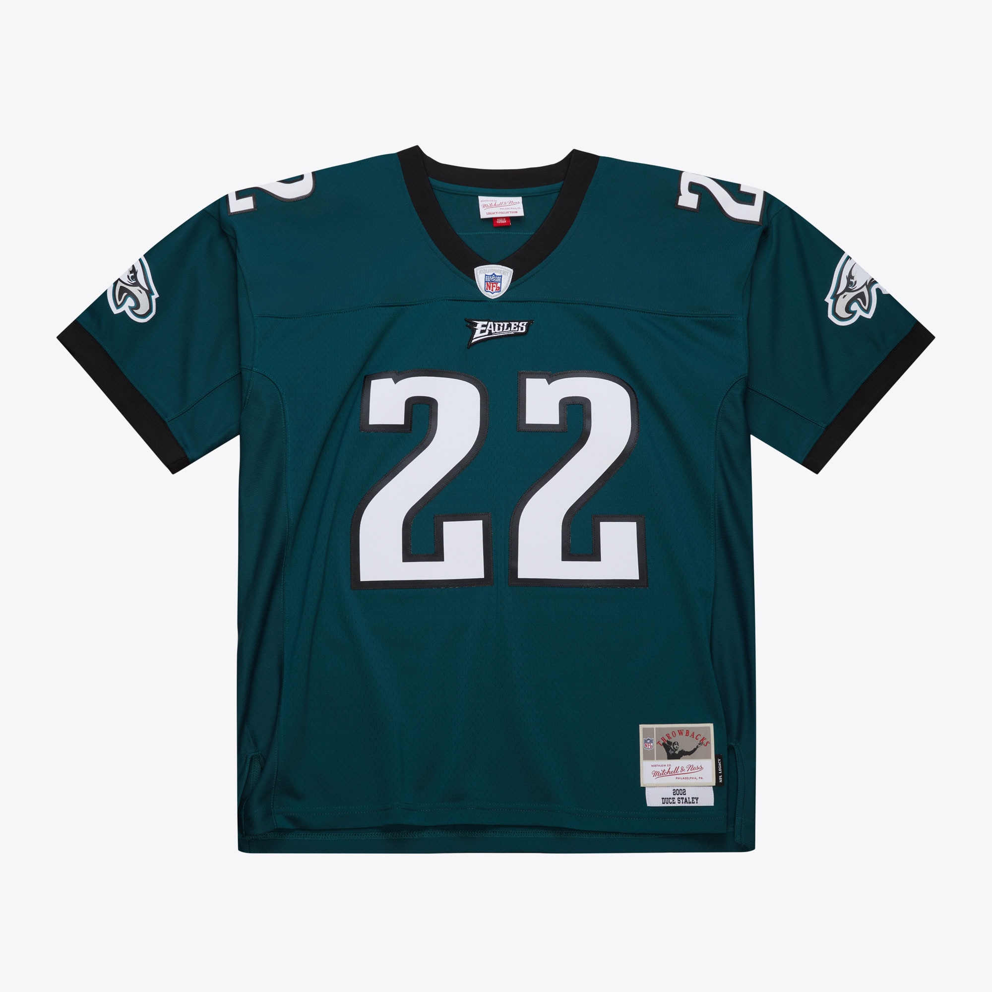 mens mitchell  ness duce staley midnight green philadelphia eagles 2002 legacy replica jersey | NFL Jerseys & Hats Collection at Eagles Jerseys