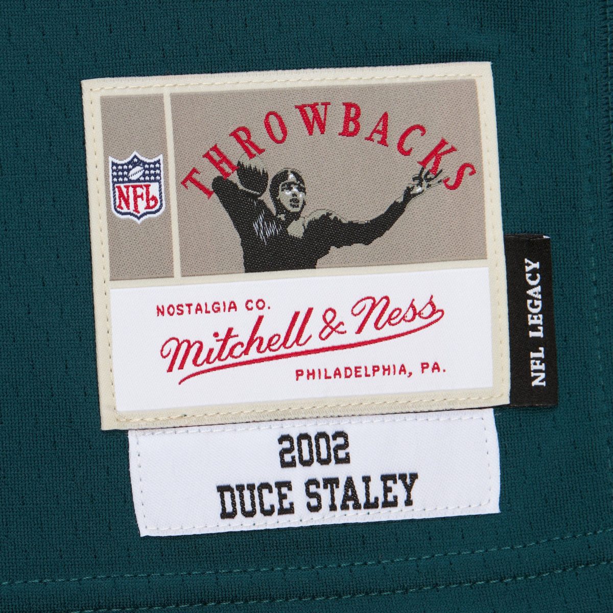 mens mitchell  ness duce staley midnight green philadelphia eagles 2002 legacy replica jersey | NFL Jerseys & Hats Collection at Eagles Jerseys