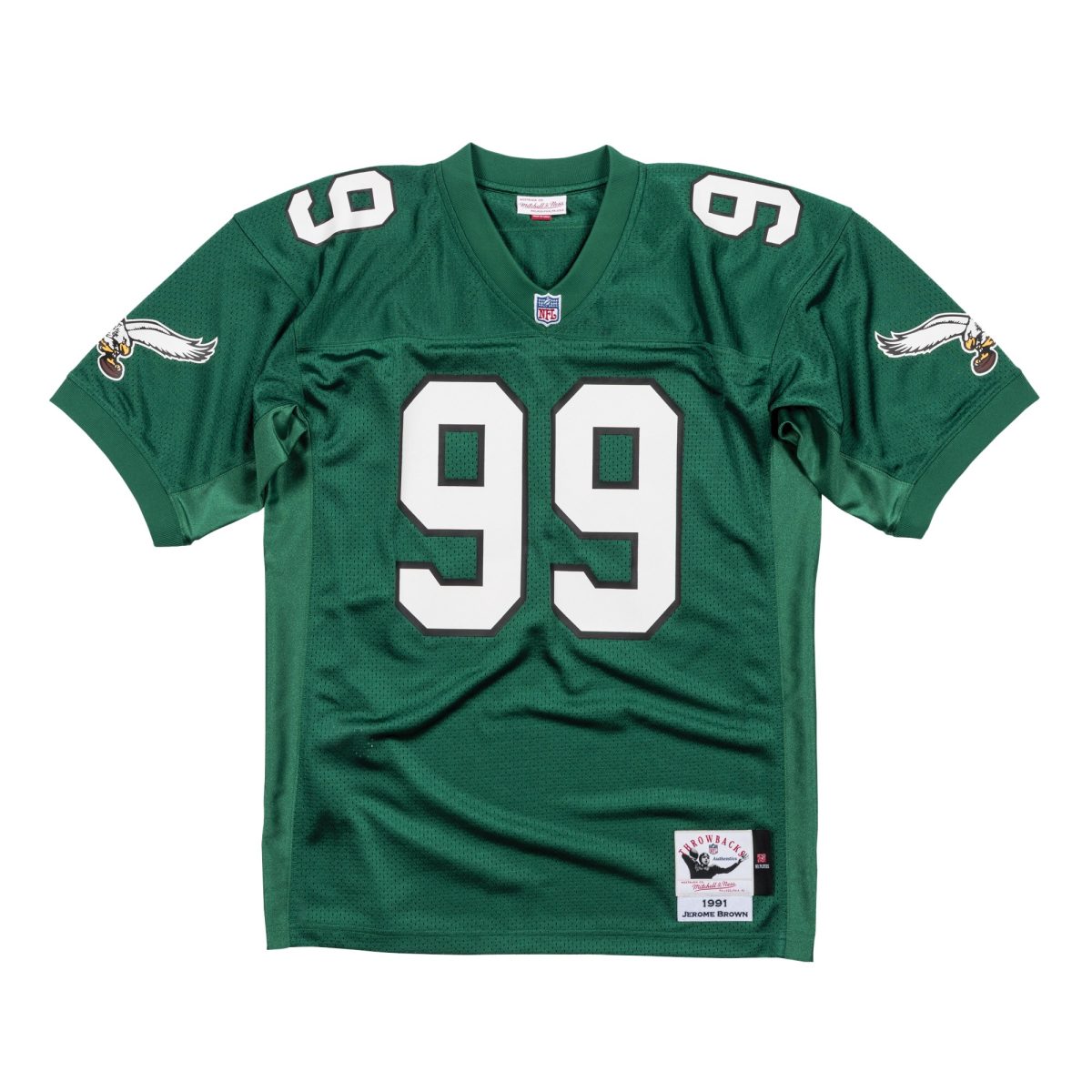 mens mitchell  ness jerome brown kelly green philadelphia eagles 1991 authentic jersey | NFL Jerseys & Hats Collection at Eagles Jerseys