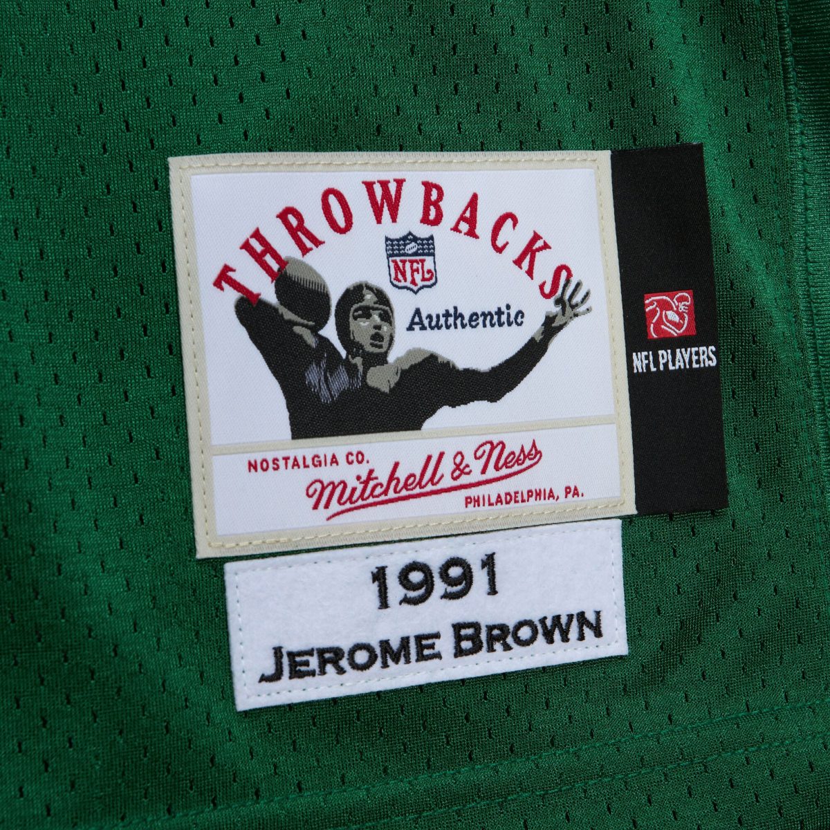 mens mitchell  ness jerome brown kelly green philadelphia eagles 1991 authentic jersey | NFL Jerseys & Hats Collection at Eagles Jerseys