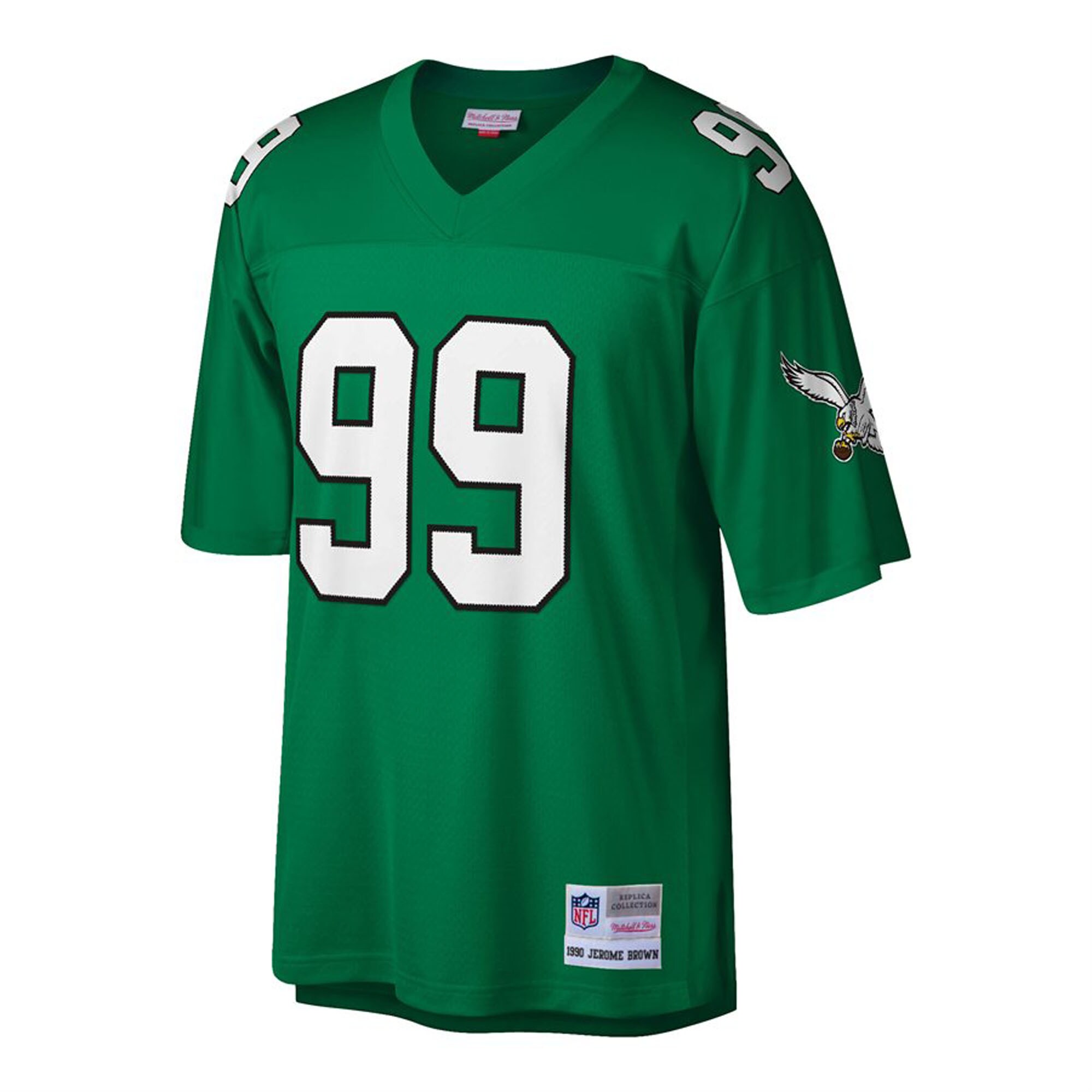 mens mitchell  ness jerome brown kelly green philadelphia eagles big  tall 1990 retired player replica jersey | NFL Jerseys & Hats Collection at Eagles Jerseys