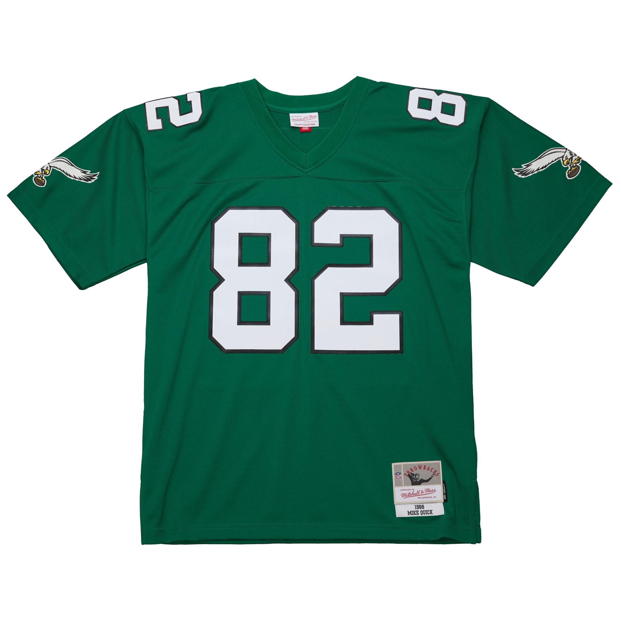 mens mitchell  ness mike quick kelly green philadelphia eagles legacy replica jersey | NFL Jerseys & Hats Collection at Eagles Jerseys
