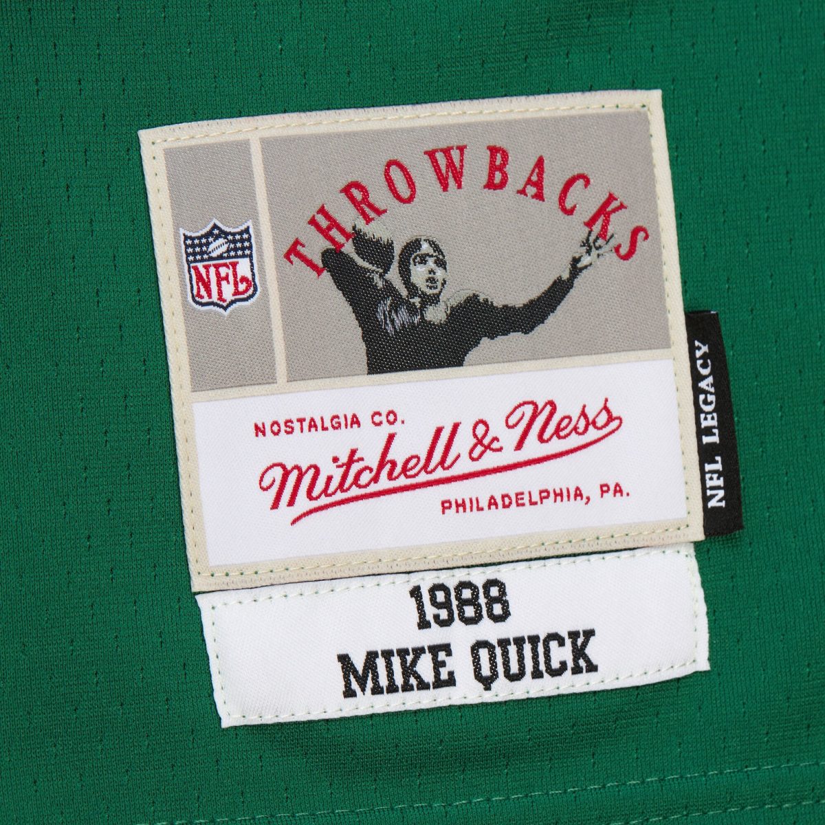 mens mitchell  ness mike quick kelly green philadelphia eagles legacy replica jersey | NFL Jerseys & Hats Collection at Eagles Jerseys