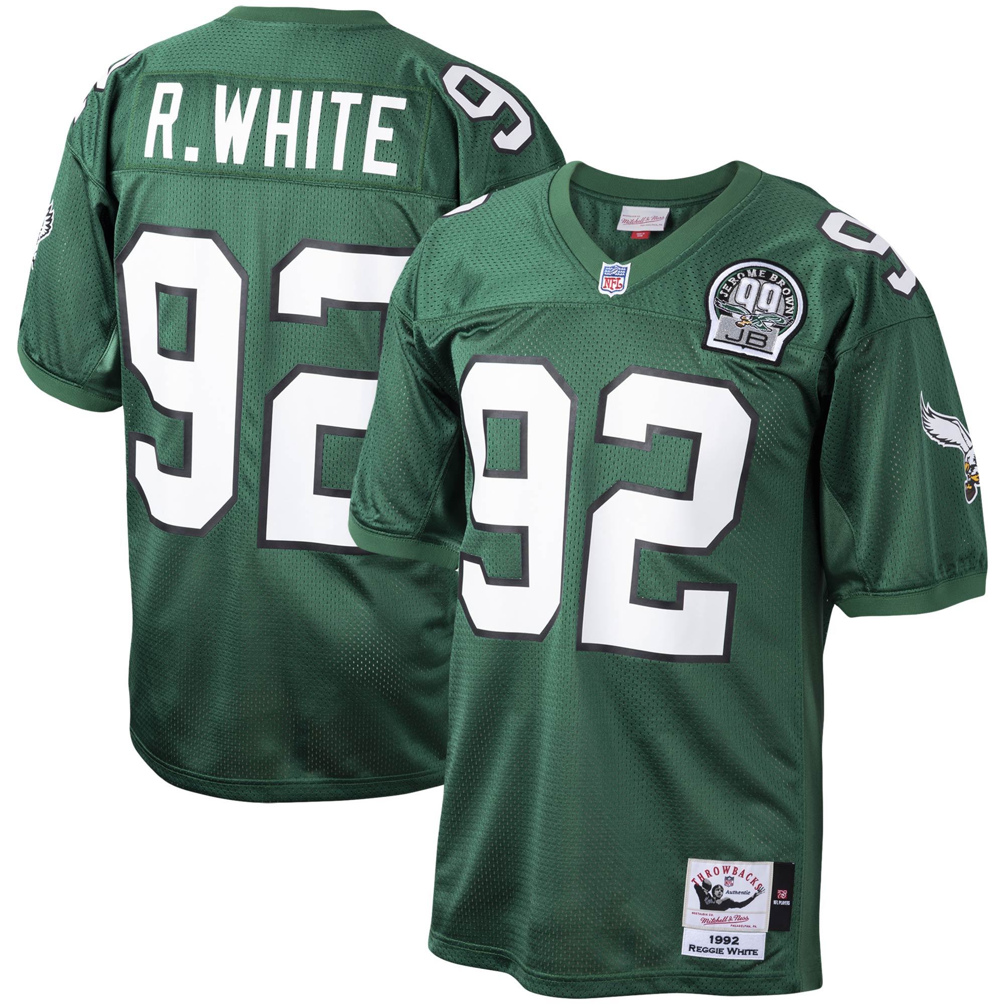 mens mitchell  ness reggie white green philadelphia eagles authentic throwback retired player jersey | NFL Jerseys & Hats Collection at Eagles Jerseys