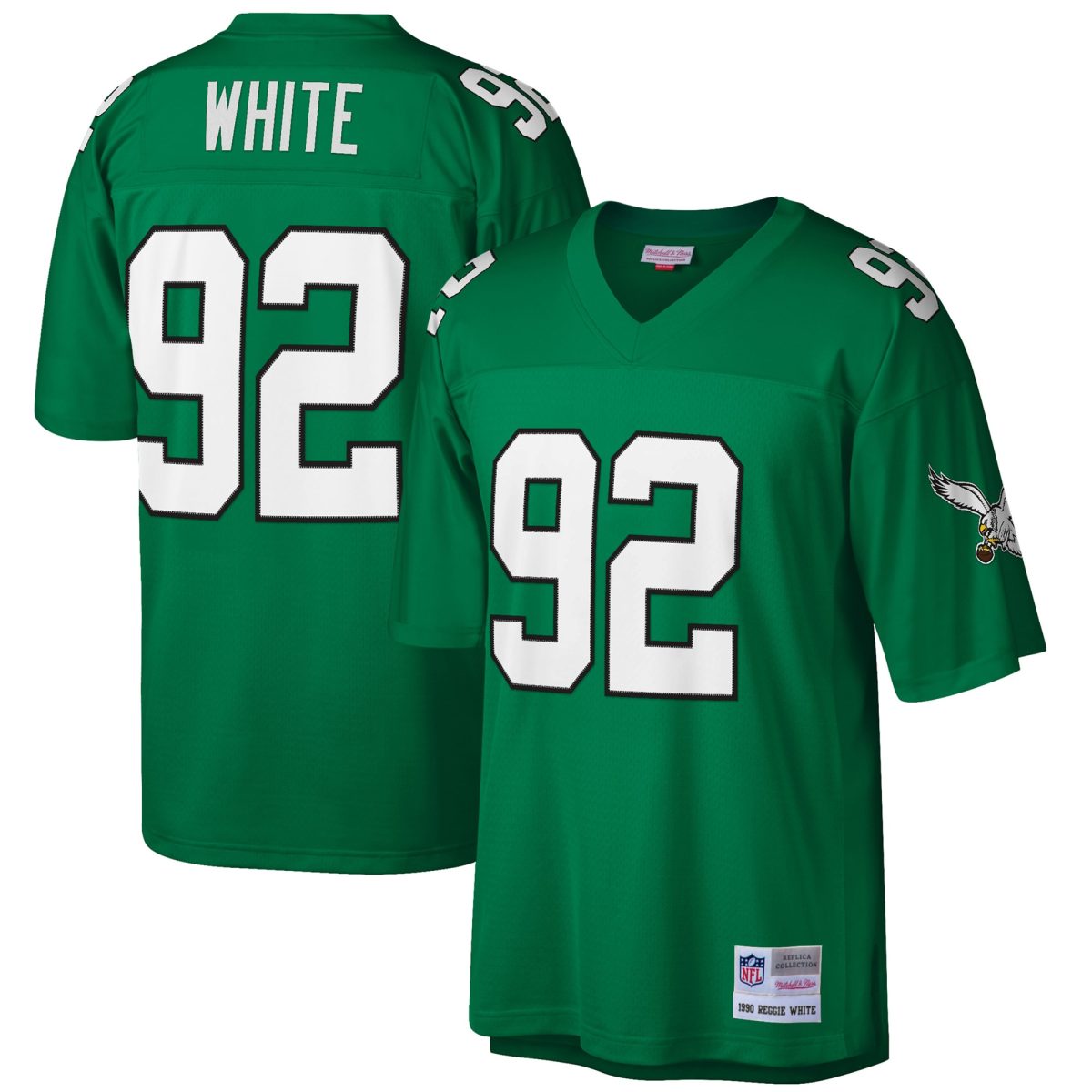 mens mitchell  ness reggie white kelly green philadelphia eagles big  tall 1990 retired player replica jersey | NFL Jerseys & Hats Collection at Eagles Jerseys