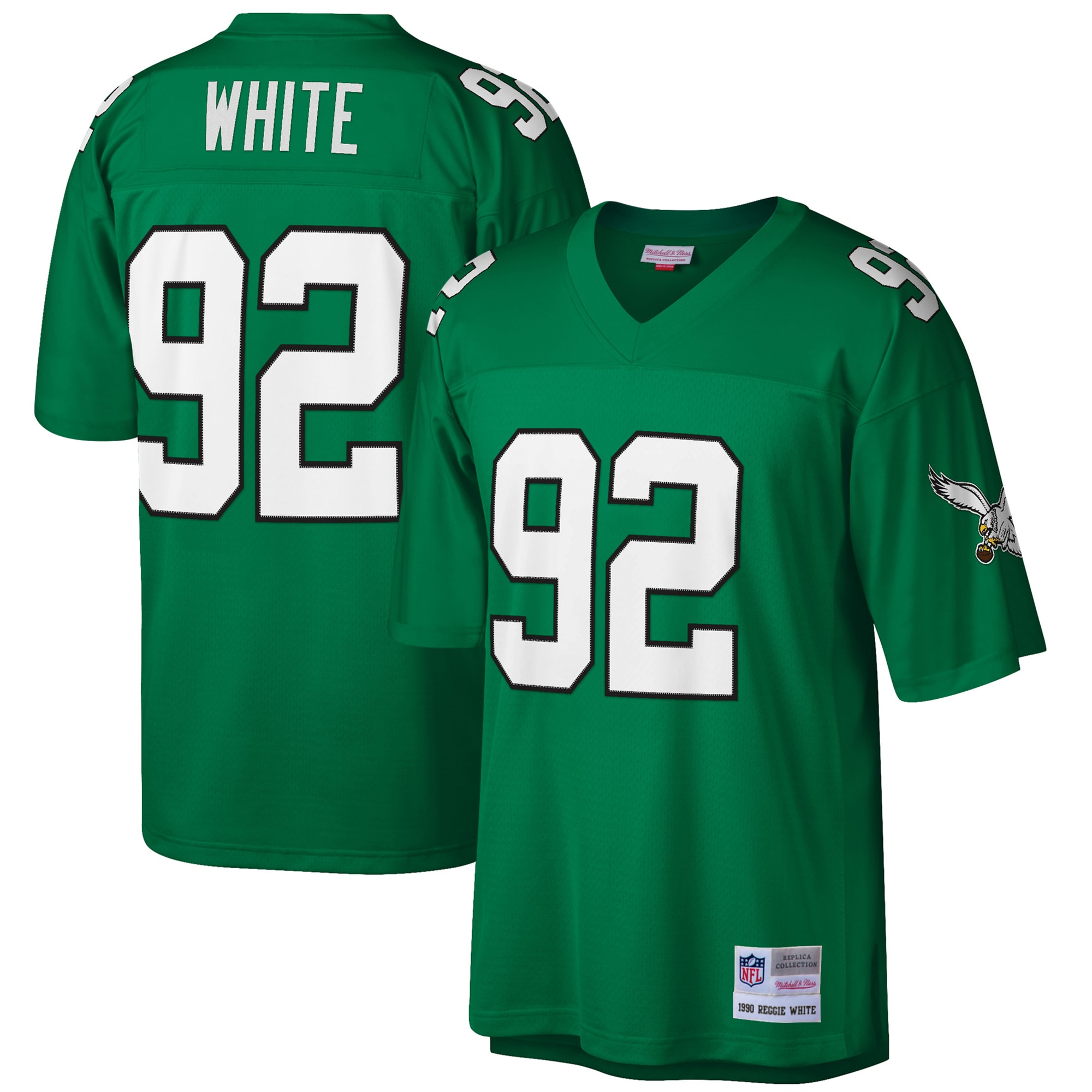 mens mitchell  ness reggie white kelly green philadelphia eagles big  tall 1990 retired player replica jersey | NFL Jerseys & Hats Collection at Eagles Jerseys