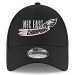 mens new era black philadelphia eagles 2022 nfc east division champions 9forty adjustable hat | NFL Jerseys & Hats Collection at Eagles Jerseys