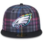 mens new era black philadelphia eagles 2024 nfl crucial catch plaid 59fifty fitted hat | NFL Jerseys & Hats Collection at Eagles Jerseys