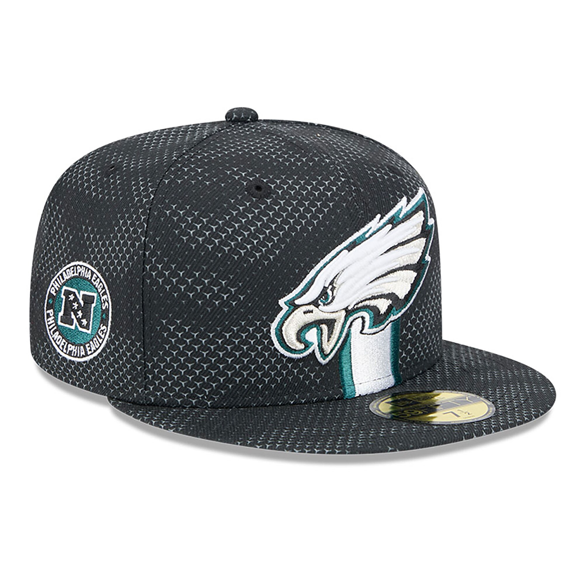 mens new era black philadelphia eagles 2024 sideline 59fifty fitted hat | NFL Jerseys & Hats Collection at Eagles Jerseys