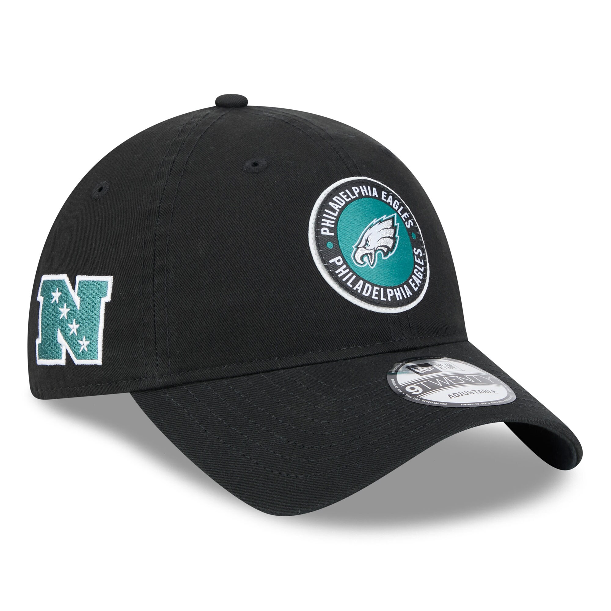 mens new era black philadelphia eagles 2024 sideline 9twenty adjustable hat | NFL Jerseys & Hats Collection at Eagles Jerseys
